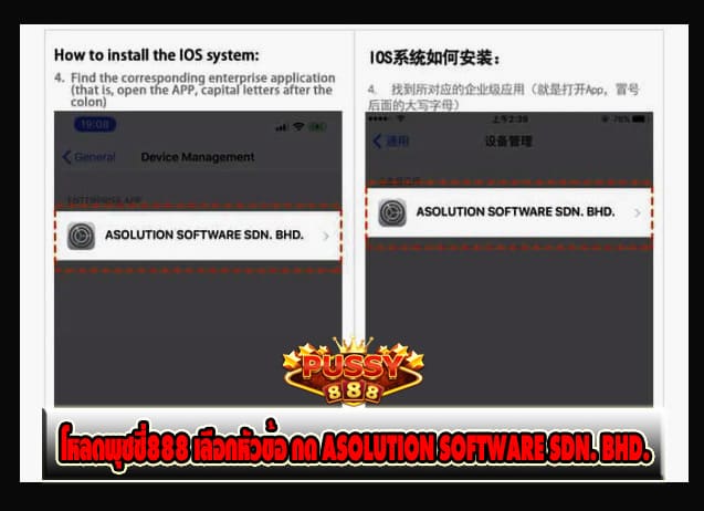 โหลดพุซซี่888 ASOLUTION SOFTWARE SDN. BHD.